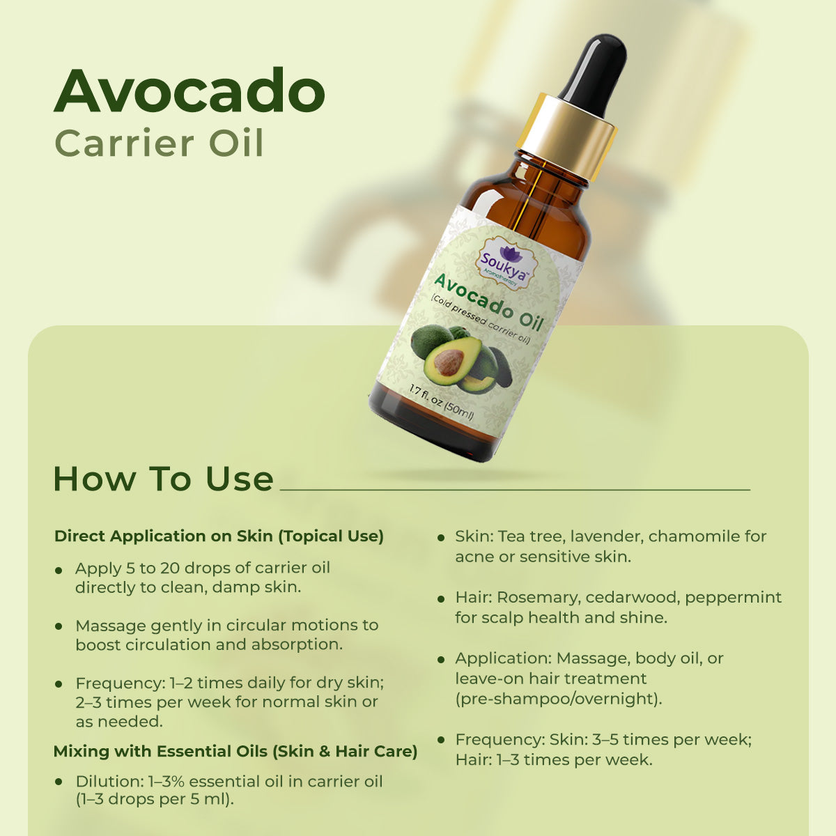 Avocado Carrier Oil