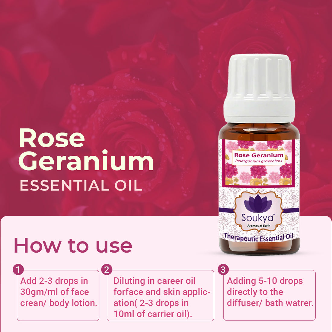 Rose Geranium Essential Oil